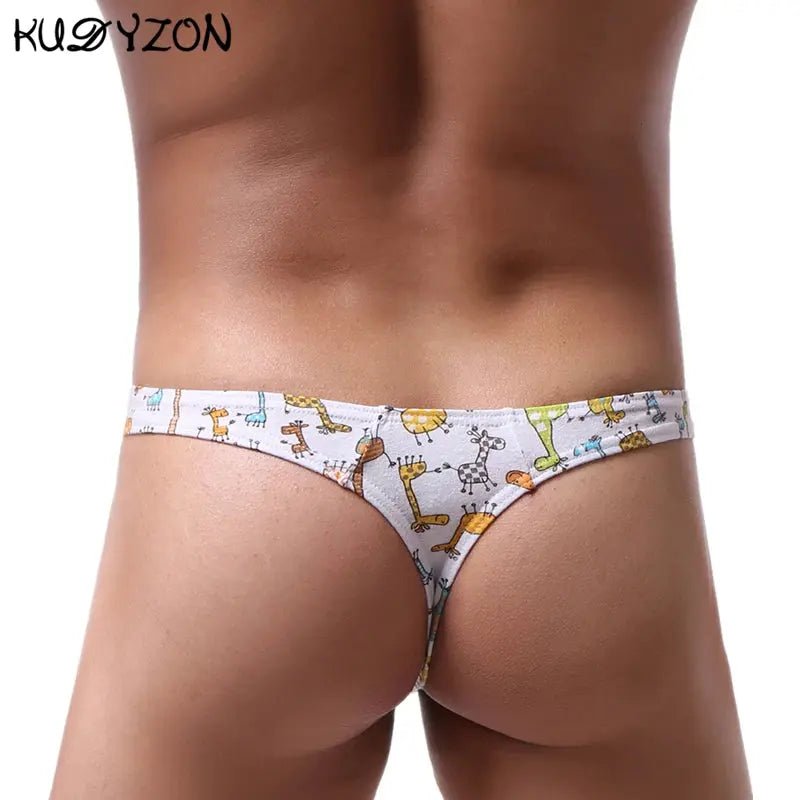 Print Cotton Men's Thong Collection - WOWihte