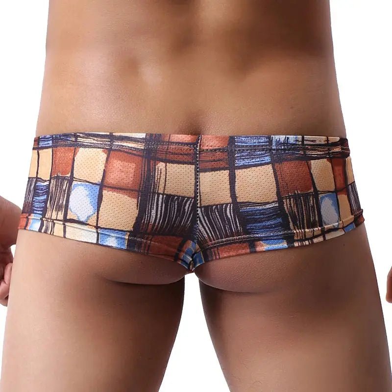 Printed Breathable Low Waist Boxers - WOWihte