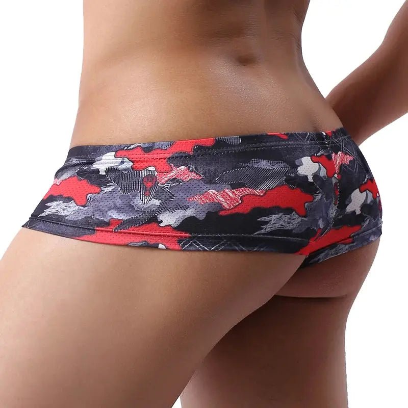Printed Breathable Low Waist Boxers - WOWihte