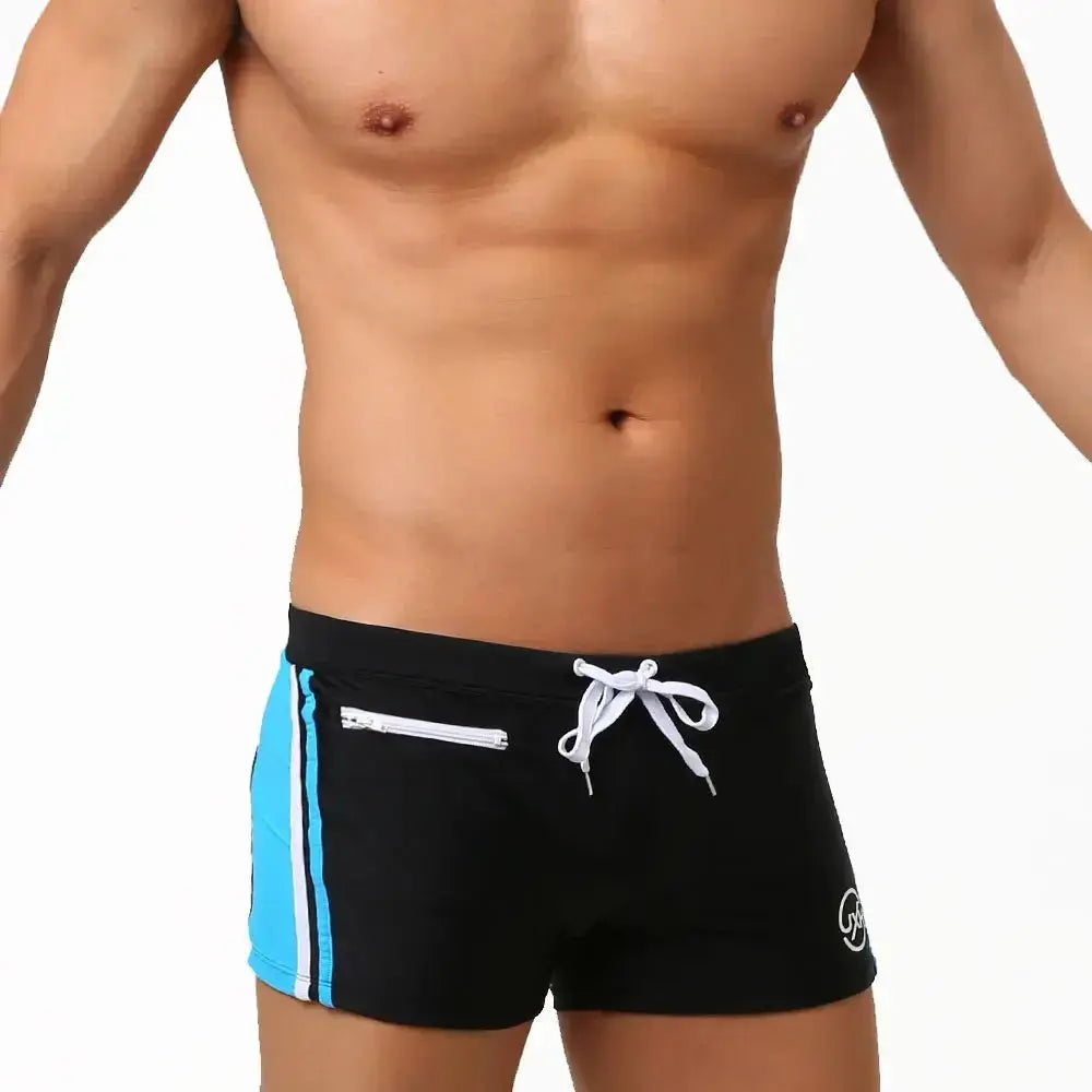 Push - Up Pocket Swim Trunks - WOWihte