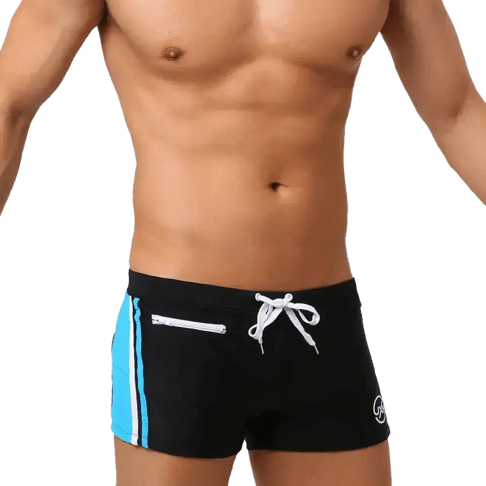 Push - Up Pocket Swim Trunks - WOWihte