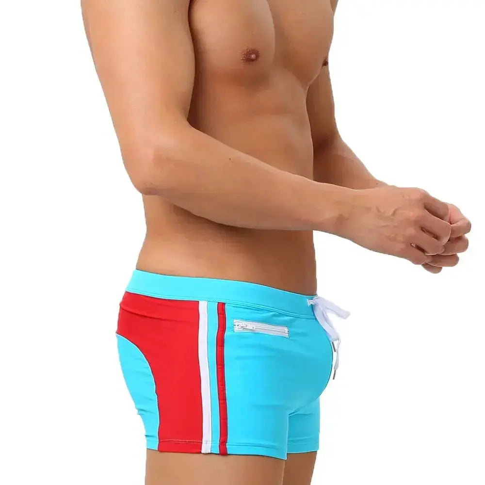 Push - Up Pocket Swim Trunks - WOWihte