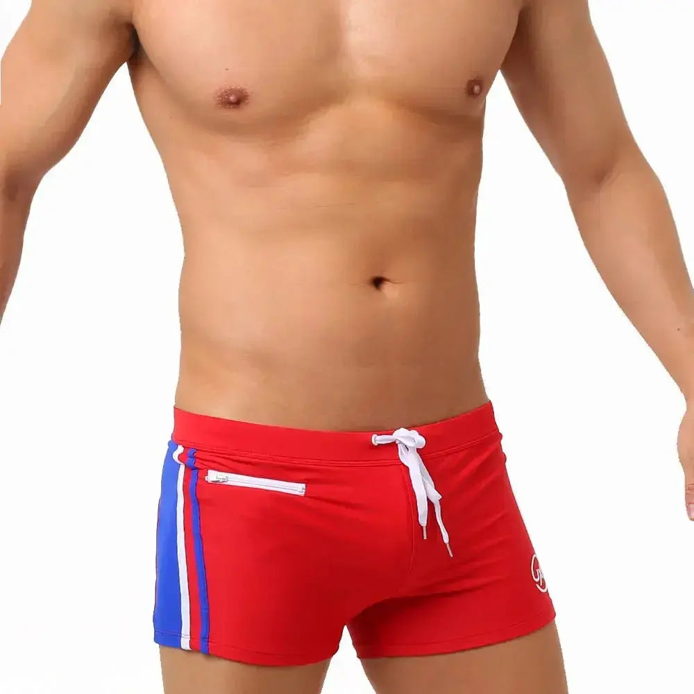 Push - Up Pocket Swim Trunks - WOWihte