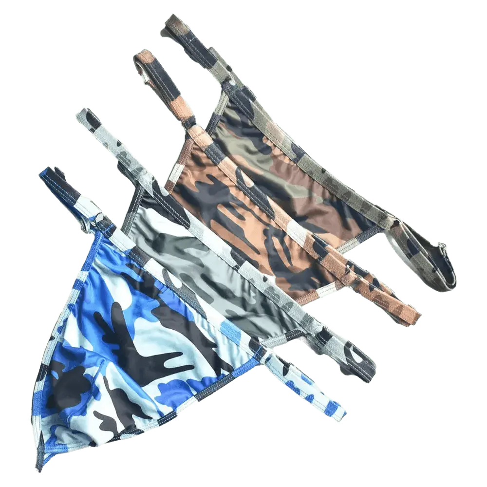Quick - Dry Camo Men's Thongs - WOWihte