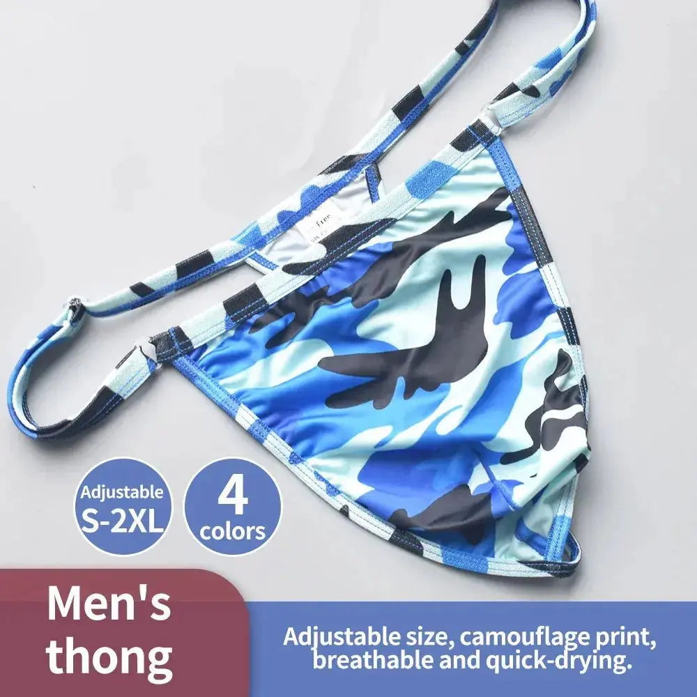 Quick - Dry Camo Men's Thongs - WOWihte