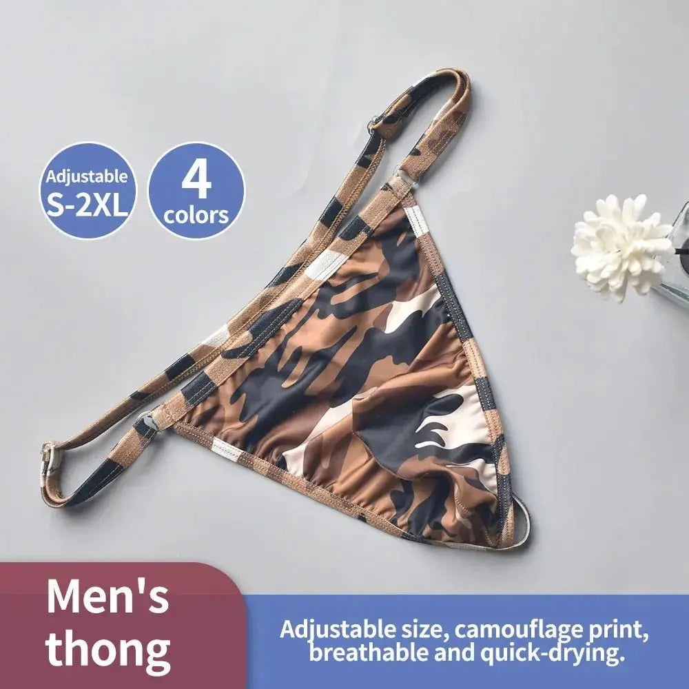 Quick - Dry Camo Men's Thongs - WOWihte