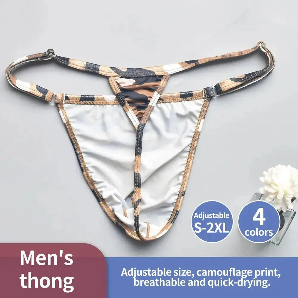 Quick - Dry Camo Men's Thongs - WOWihte