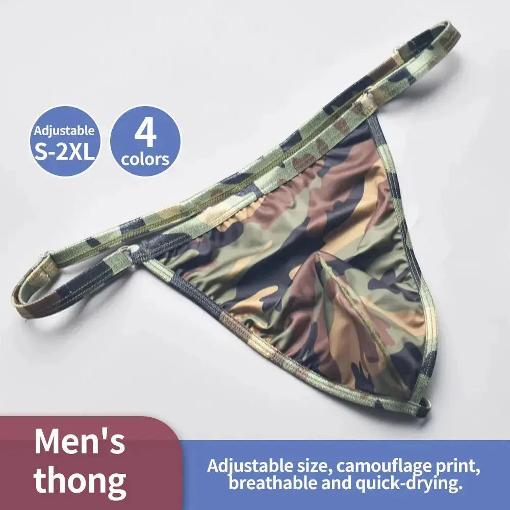 Quick - Dry Camo Men's Thongs - WOWihte