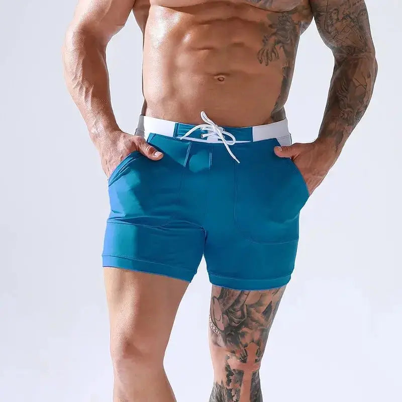 Quick-Dry Competition Swim Trunks - WOWihte