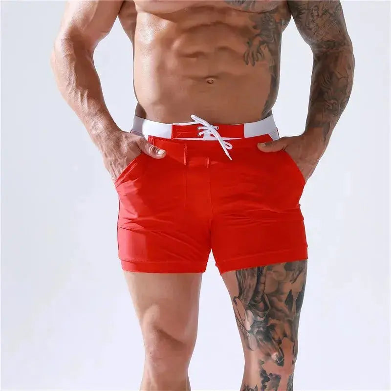 Quick-Dry Competition Swim Trunks - WOWihte