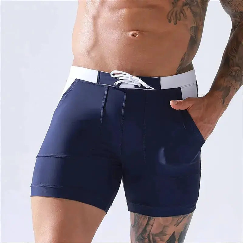Quick-Dry Competition Swim Trunks - WOWihte