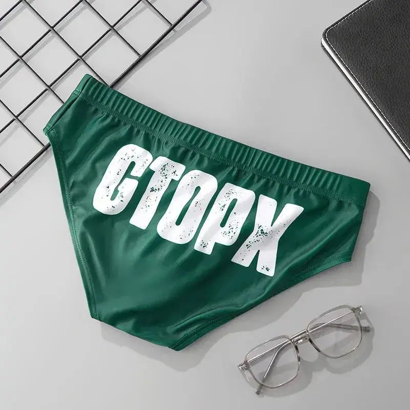 Quick Dry Low Waist Swim Briefs - WOWihte