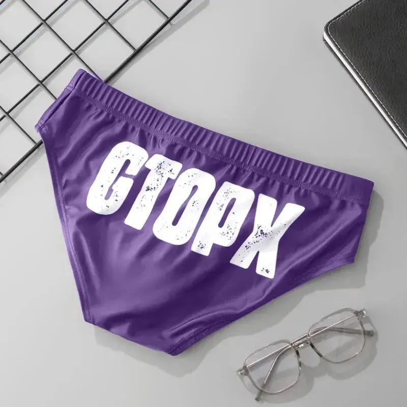 Quick Dry Low Waist Swim Briefs - WOWihte