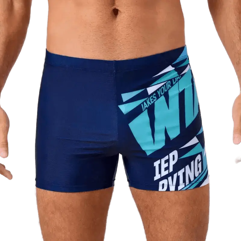 Quick - Dry Men's Athletic Swim Shorts - WOWihte