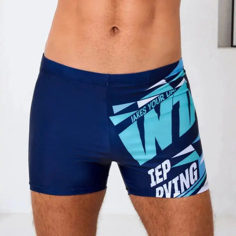 Quick - Dry Men's Athletic Swim Shorts - WOWihte