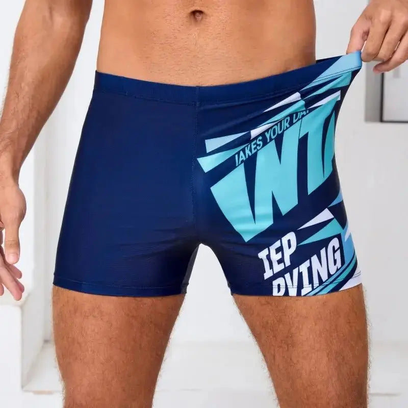 Quick - Dry Men's Athletic Swim Shorts - WOWihte