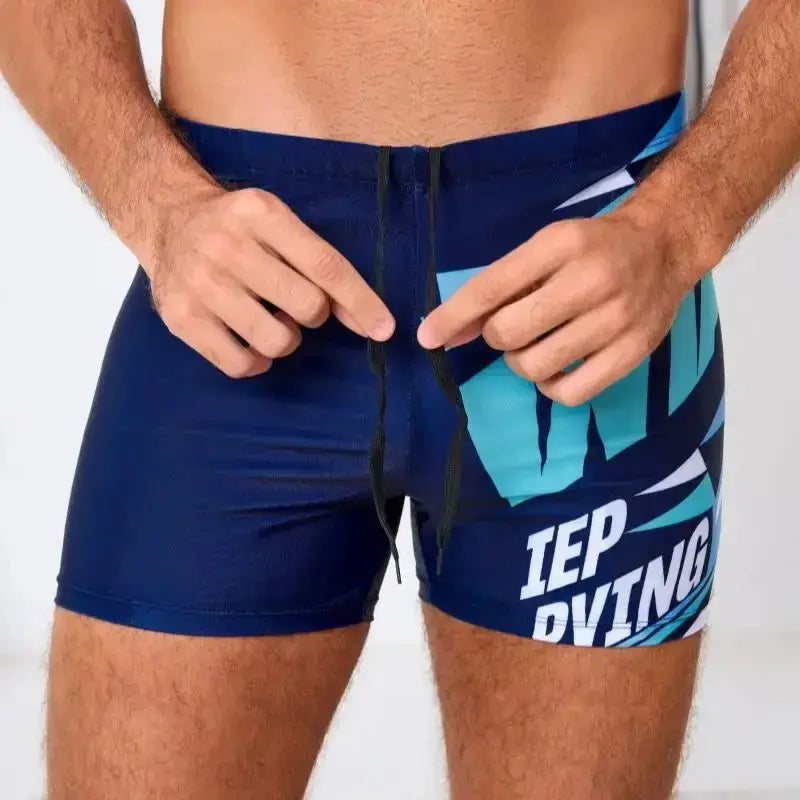 Quick - Dry Men's Athletic Swim Shorts - WOWihte