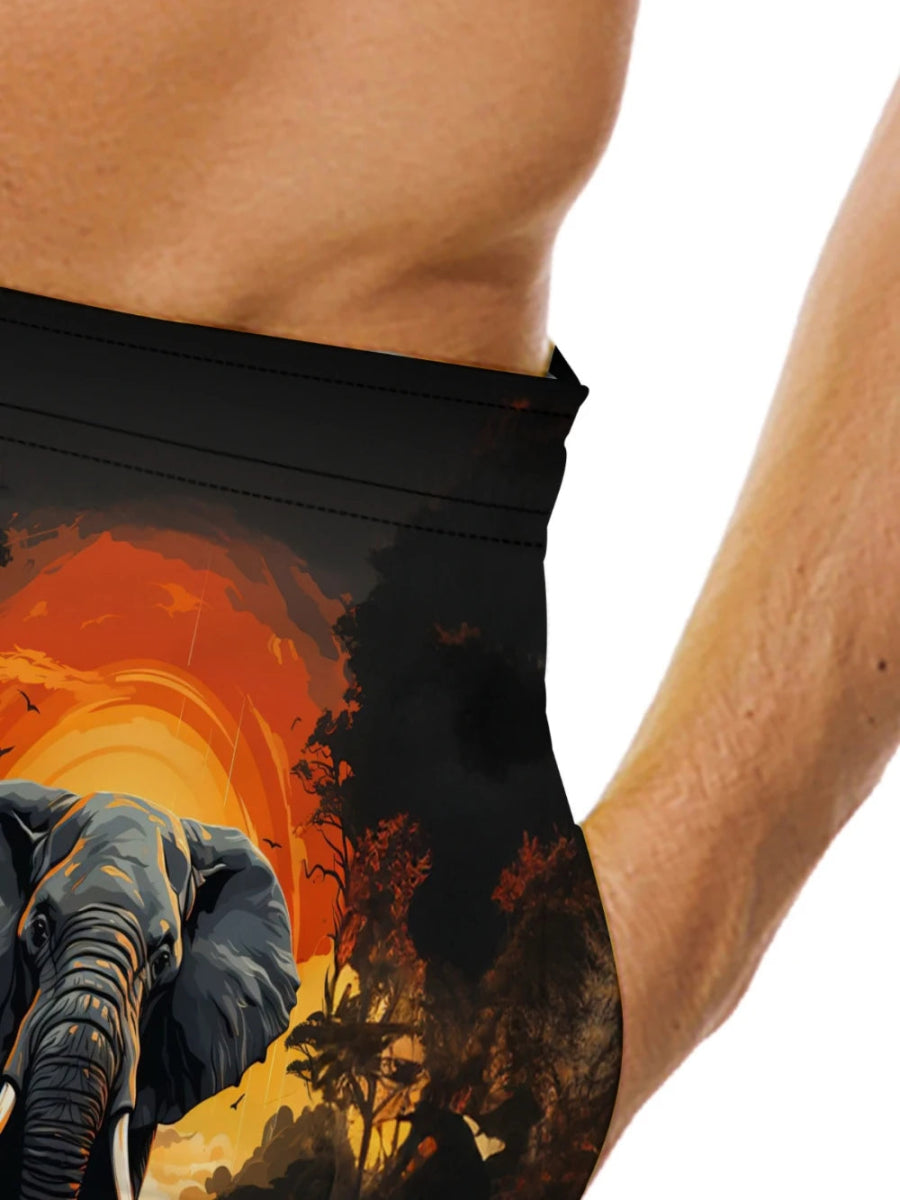 Quick - Dry Men's Pocketed Beach Shorts - WOWihte