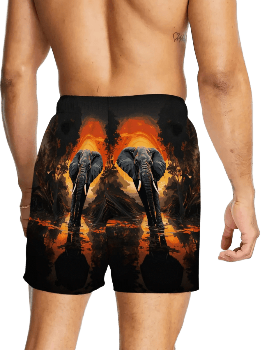 Quick - Dry Men's Pocketed Beach Shorts - WOWihte