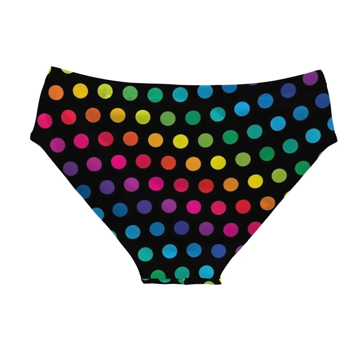 Rainbow Polka Dot Swim Briefs - WOWihte