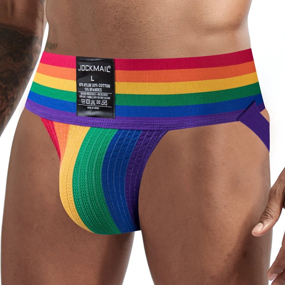 Rainbow Pride Jockstrap Harness - WOWihte