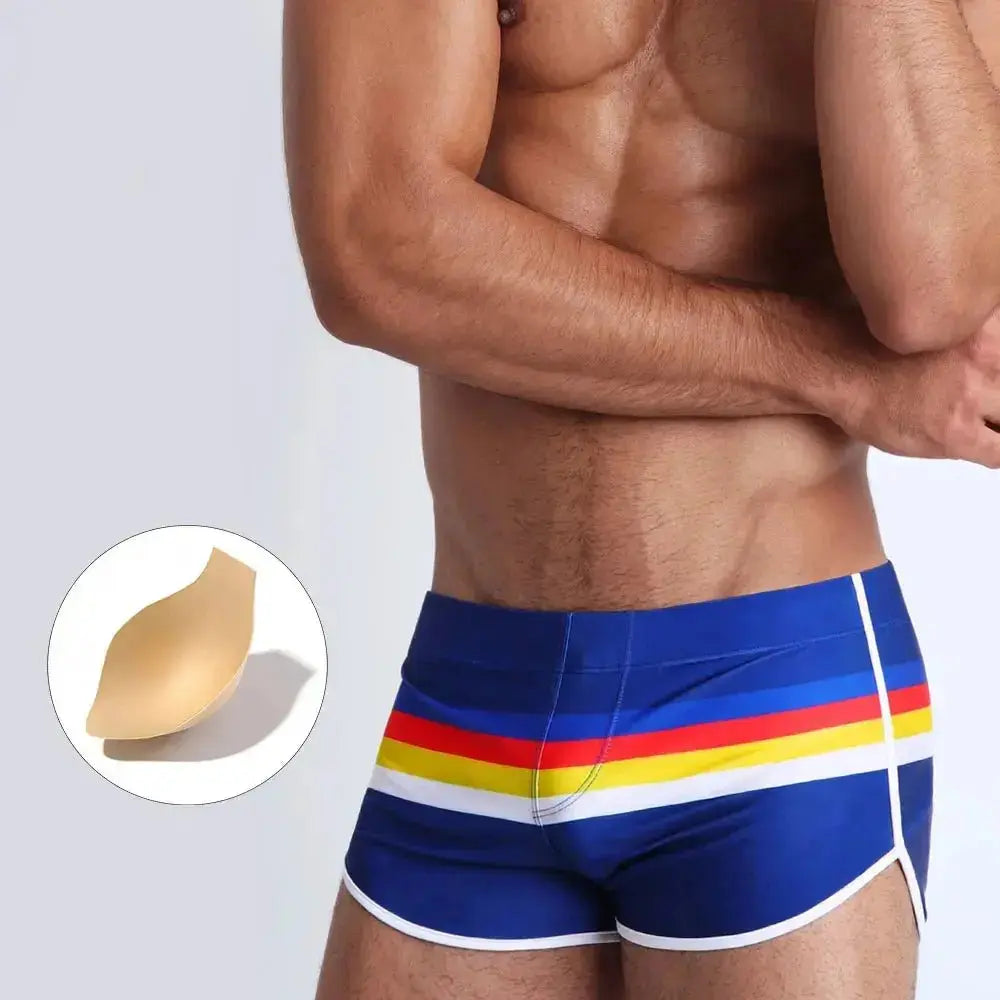 Rainbow Pride Striped Swimwear - WOWihte