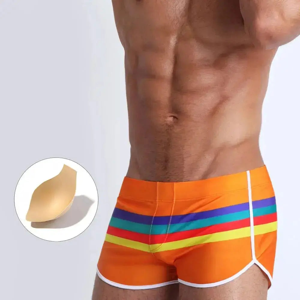 Rainbow Pride Striped Swimwear - WOWihte