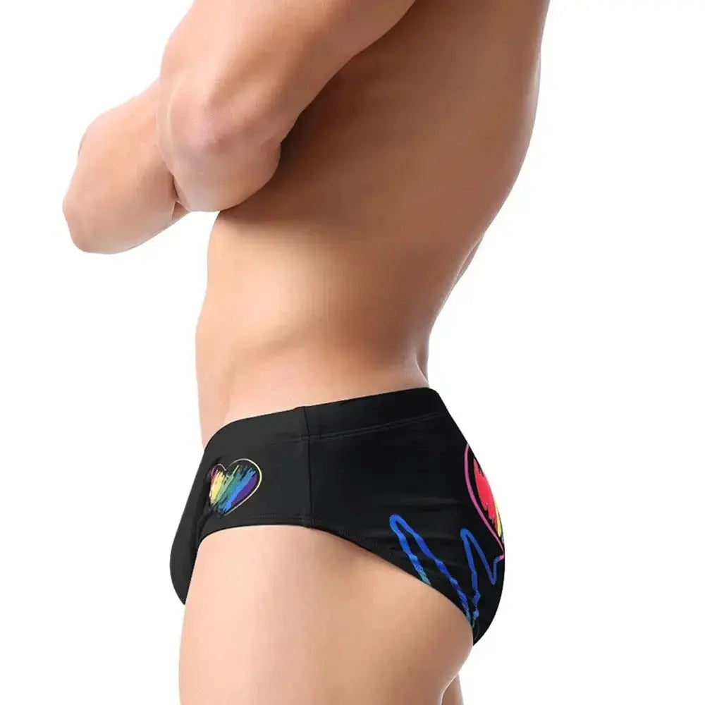 Rainbow Stretch Swimming Trunks - WOWihte