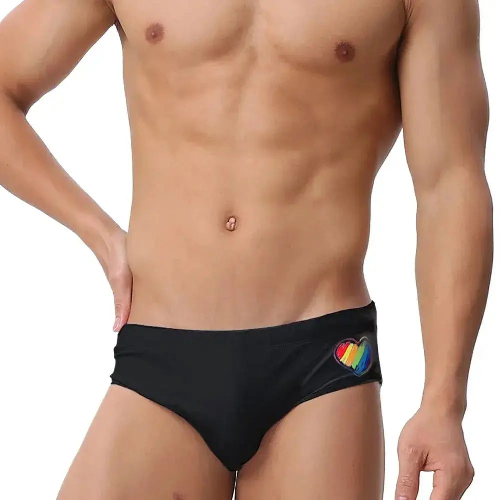 Rainbow Stretch Swimming Trunks - WOWihte