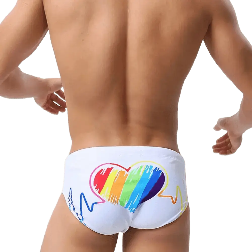 Rainbow Stretch Swimming Trunks - WOWihte