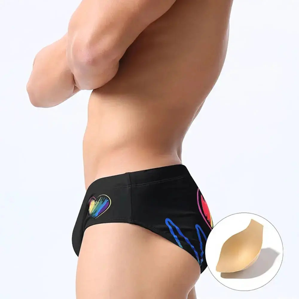 Rainbow Stretch Swimming Trunks - WOWihte