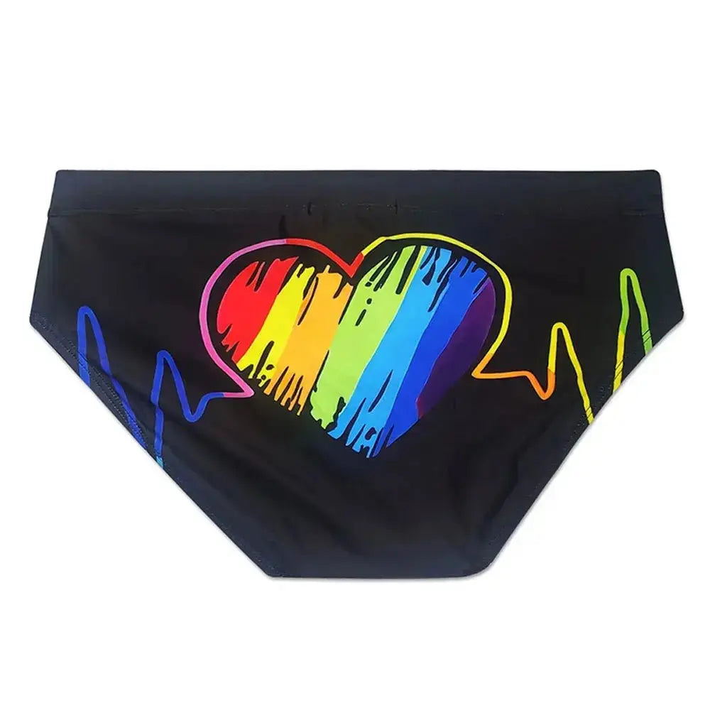 Rainbow Stretch Swimming Trunks - WOWihte