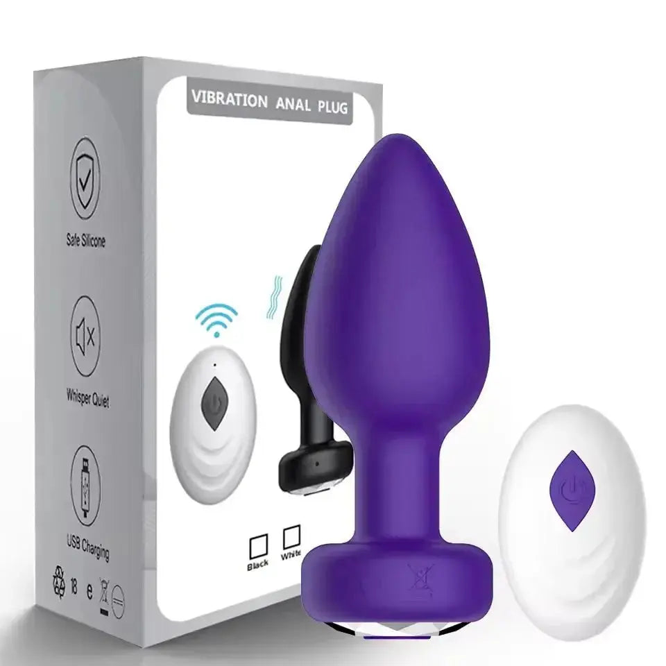 Remote Control Anal Vibrator Plug - WOWihte