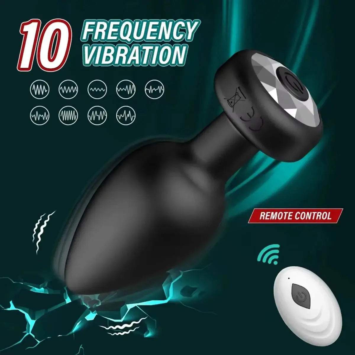 Remote Control Anal Vibrator Plug - WOWihte