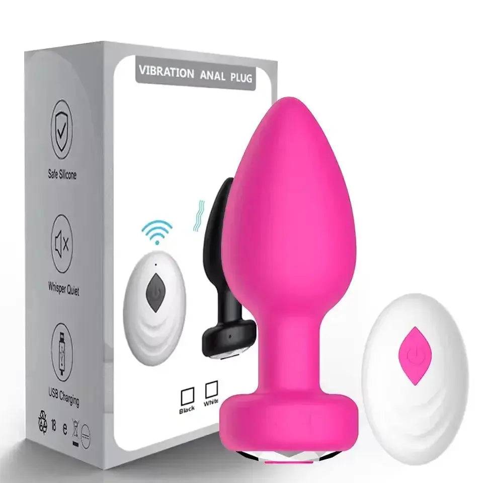 Remote Control Anal Vibrator Plug - WOWihte