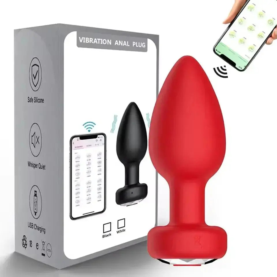 Remote Control Anal Vibrator Plug - WOWihte
