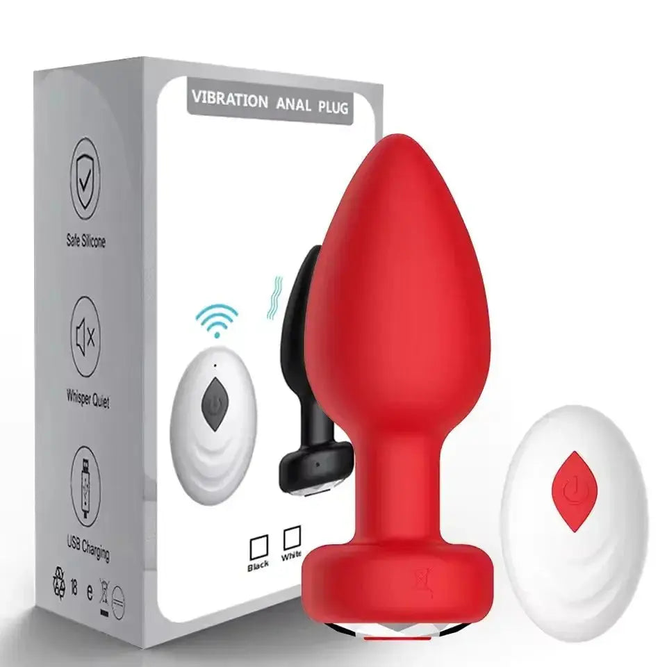 Remote Control Anal Vibrator Plug - WOWihte