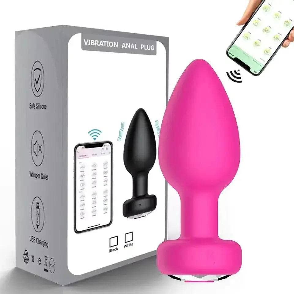 Remote Control Anal Vibrator Plug - WOWihte