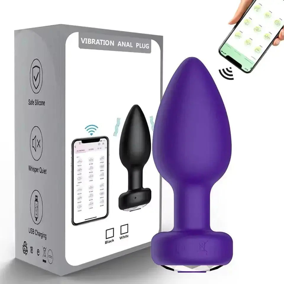 Remote Control Anal Vibrator Plug - WOWihte