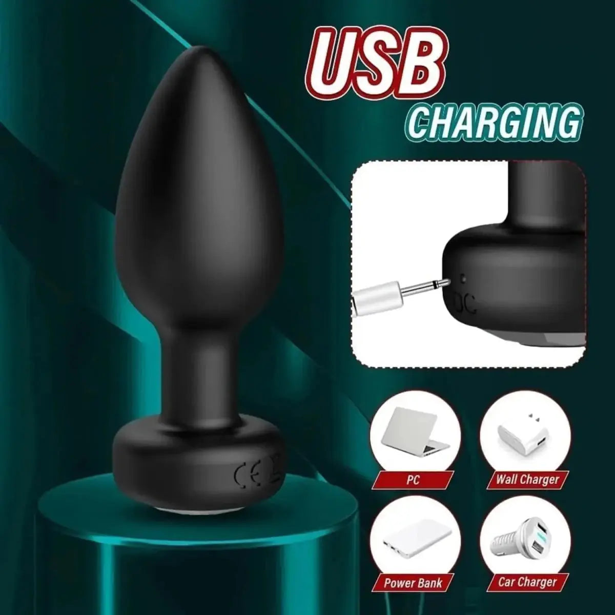 Remote Control Anal Vibrator Plug - WOWihte