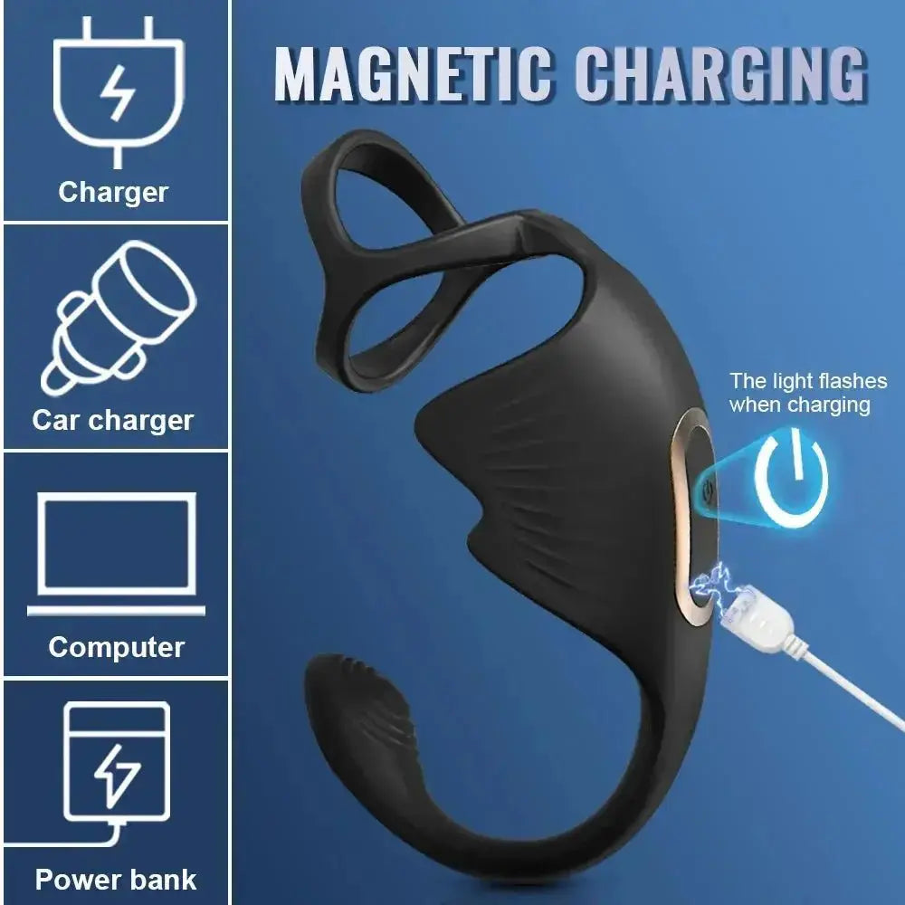 Remote Control Vibrating Dual Pleasure - WOWihte