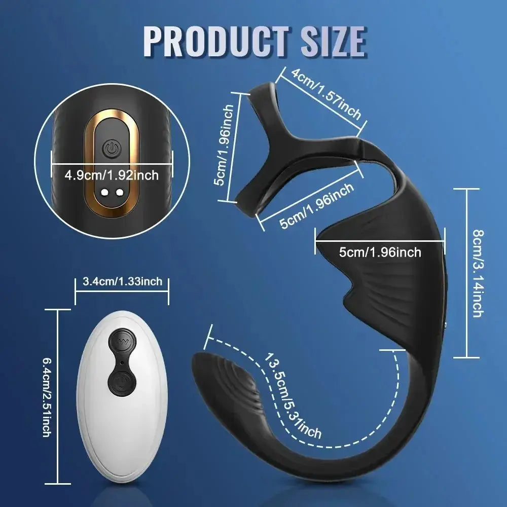 Remote Control Vibrating Dual Pleasure - WOWihte