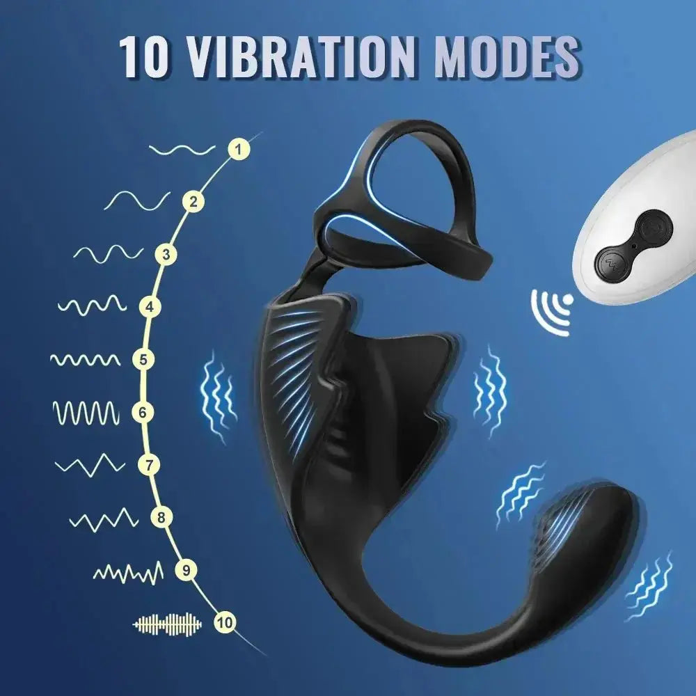 Remote Control Vibrating Dual Pleasure - WOWihte