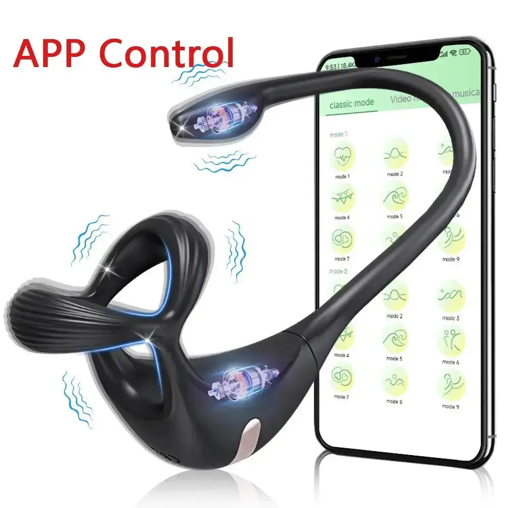 Remote Control Vibrating Dual Pleasure - WOWihte