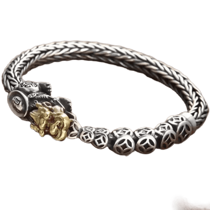 Retro Pixiu Silver Plated Bracelet - WOWihte