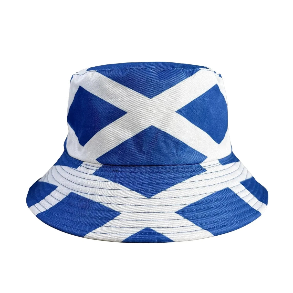 Reversible Flag Print Bucket Hat - WOWihte