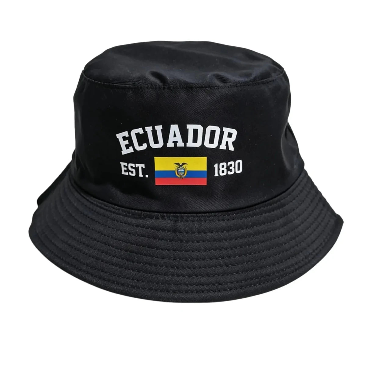 Reversible Flag Print Bucket Hat - WOWihte