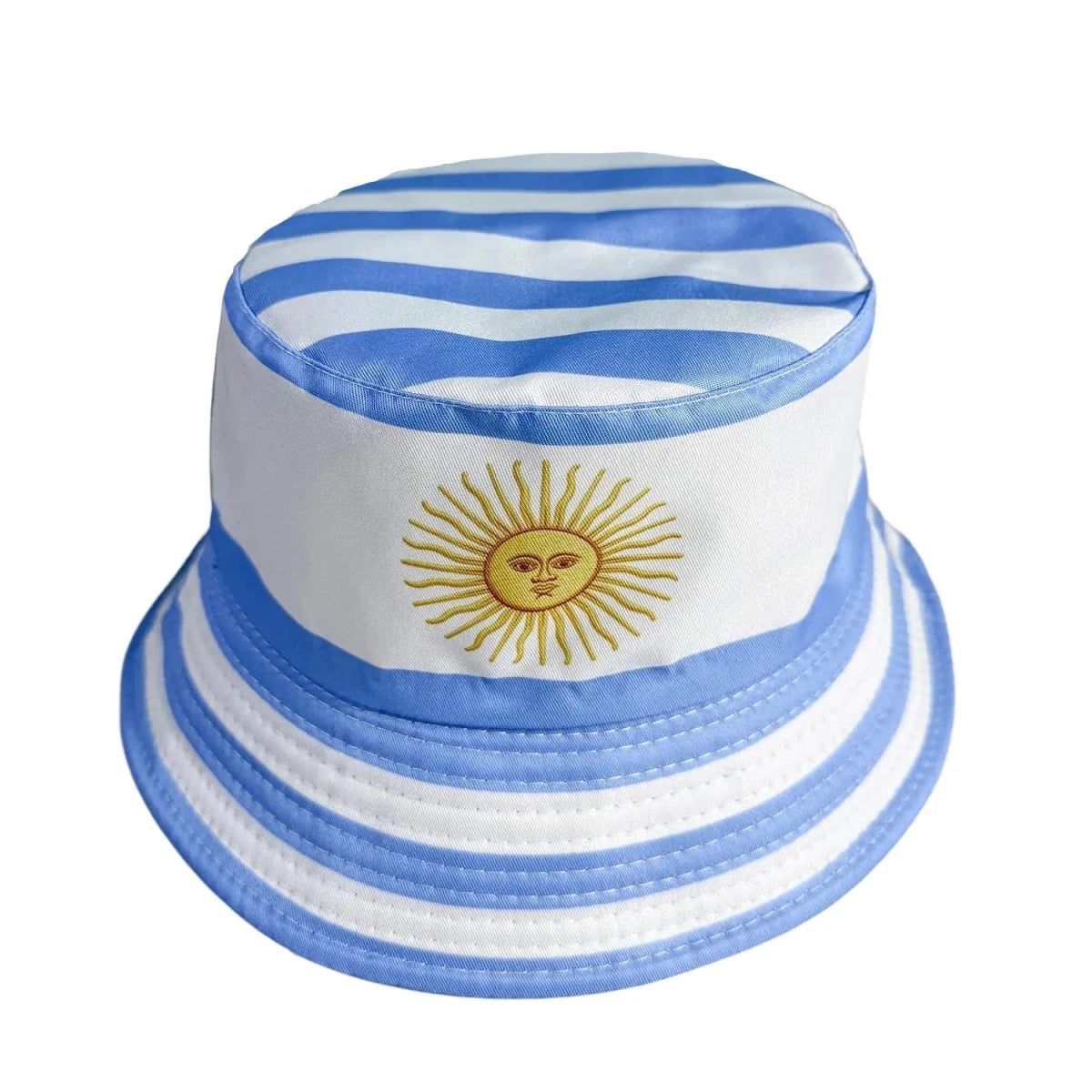Reversible Flag Print Bucket Hat - WOWihte