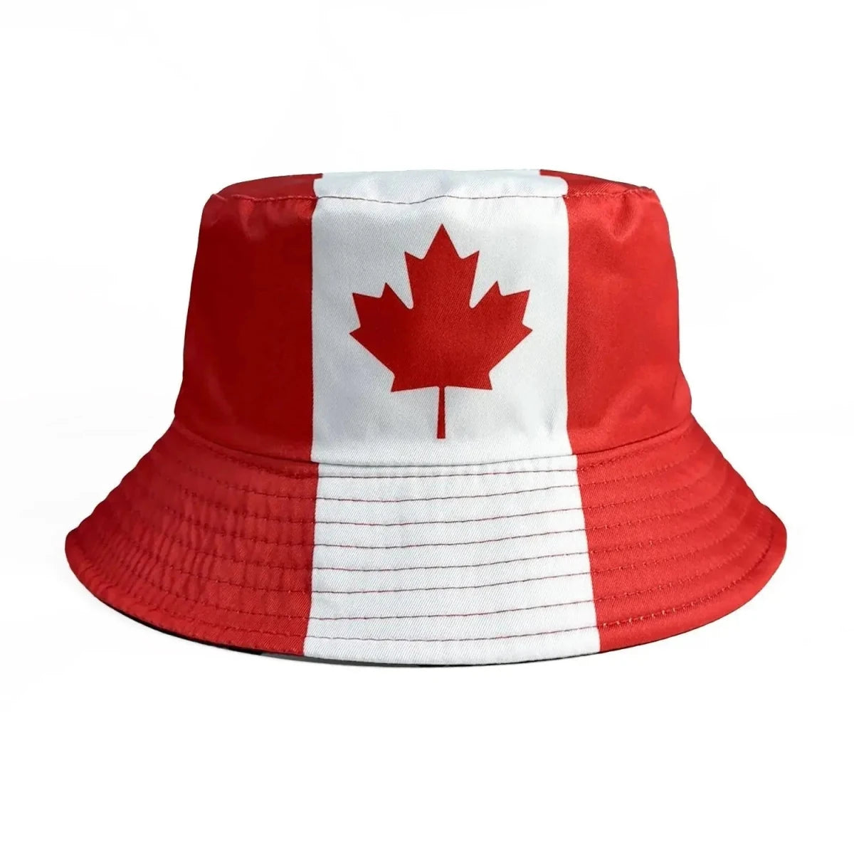 Reversible Flag Print Bucket Hat - WOWihte