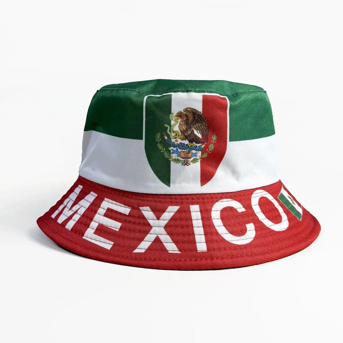 Reversible Flag Print Bucket Hat - WOWihte
